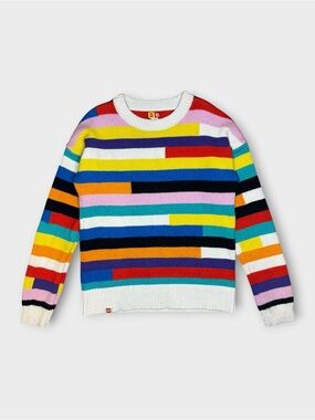 Lego Collection x Target Colorful Striped Brick Pattern Sweater